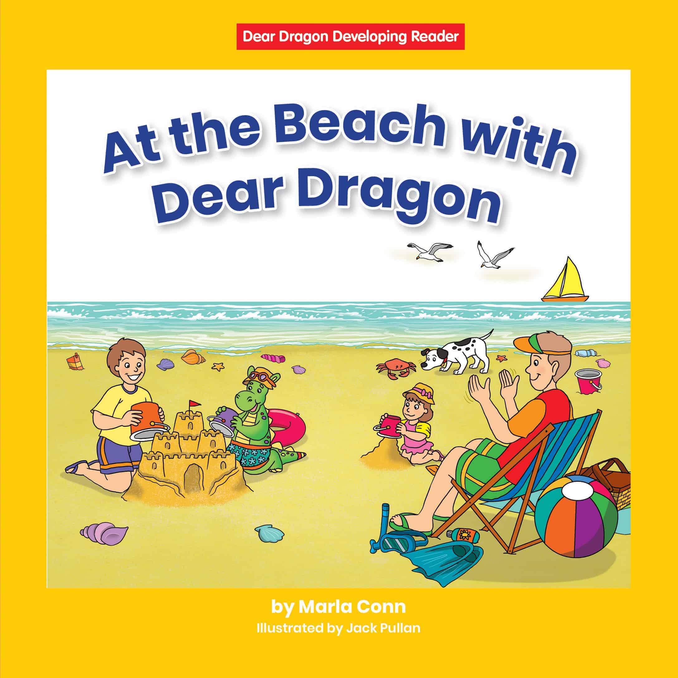 At the Beach with Dear Dragon (Level C) - eBook - Library