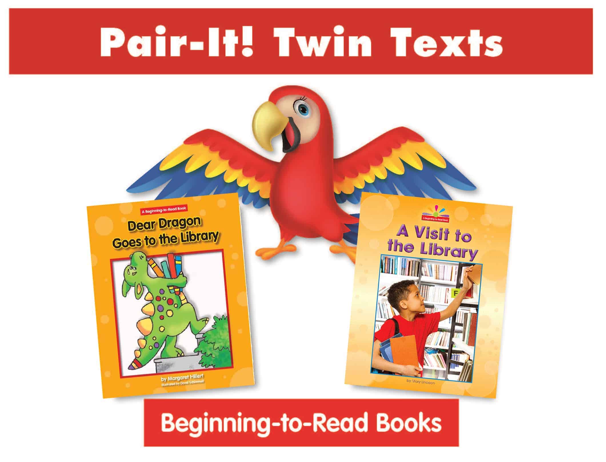 Library Pair-It! Twin Text Take Home Pack (2 Book Set) - Paperback